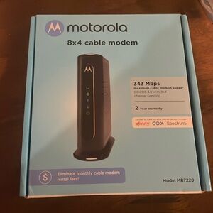 Cable modem , 2 year warranty.